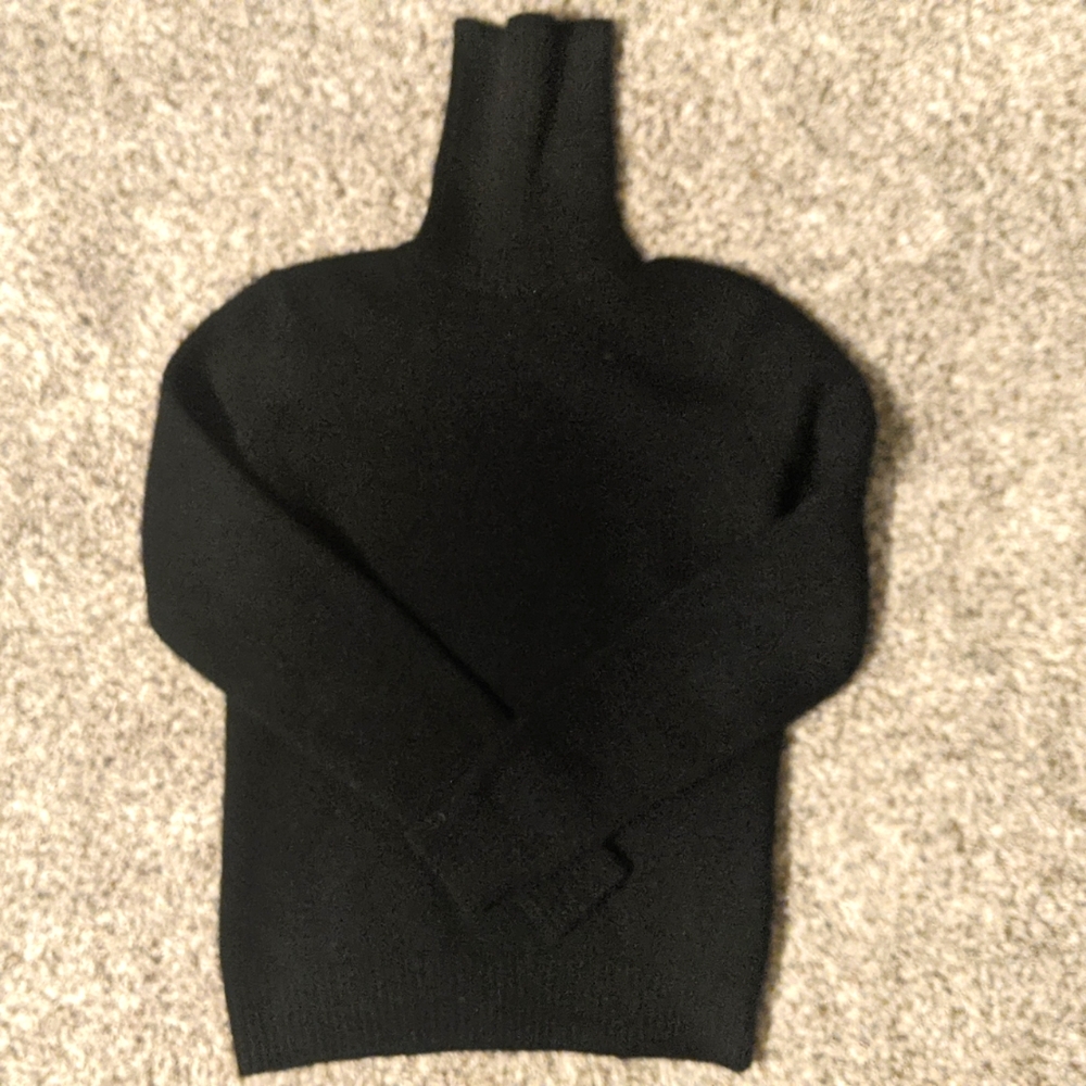 Ralph Lauren Women's Wool-Cashmere Turtle Neck. Lrg Fits Med